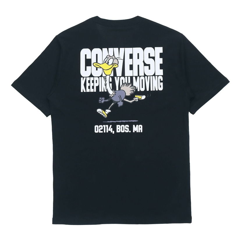 Tričko Converse Keep Moving Graphic Short Sleeve T-Shirt Čierna | 10021124-A01