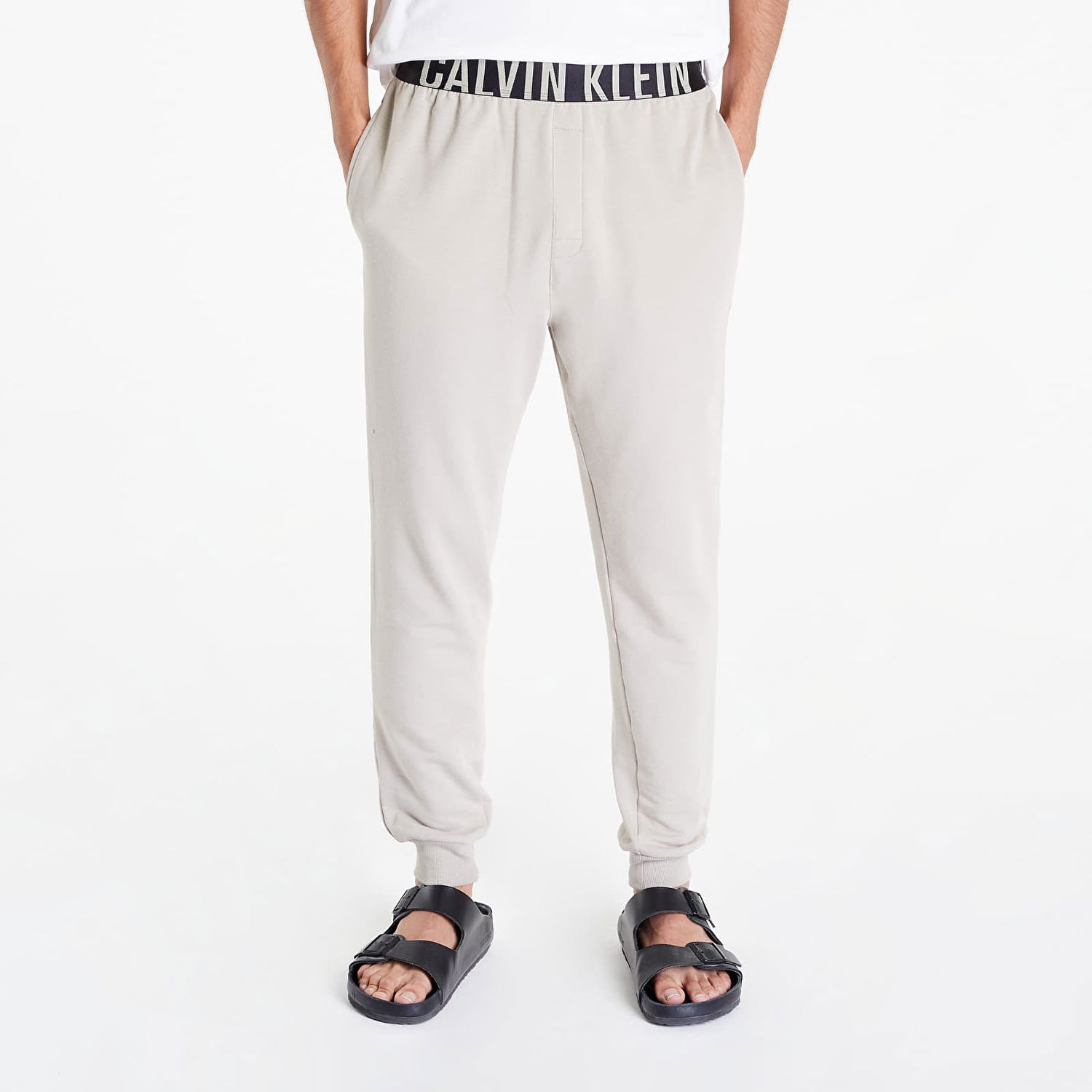 Tepláky CALVIN KLEIN Intense Power Lounge Jogger Winter Linen Béžová | NM1961E 5G4, 0