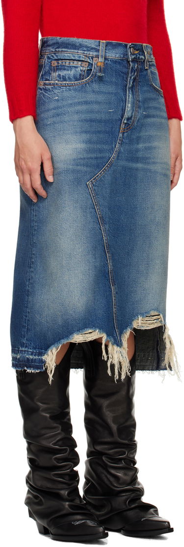 Sukňa R13 R13 Jesse Denim Midi Skirt Modrá | R13WD100-D216B, 1