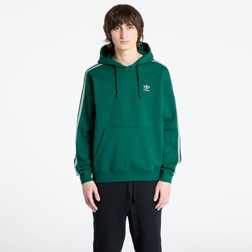 Mikina adidas Originals Adicolor Classics 3-Stripes Hoodie Zelené | JP1001