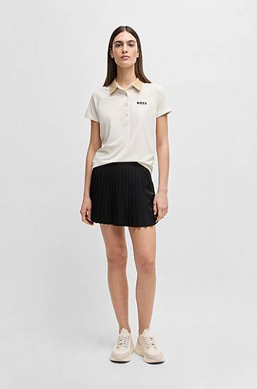 Polo tričko BOSS BOSS Active Polo Shirt with Logo Biela | 50540217, 1