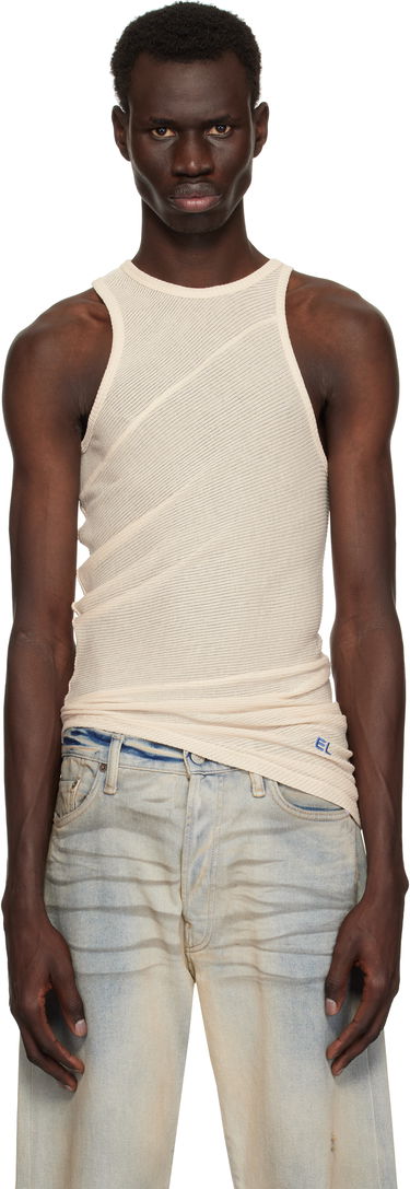 Tielko Eckhaus Latta Eckhaus Latta Spiral Tank Top Béžová | 1108-EL-PS25-O - OAT, 0