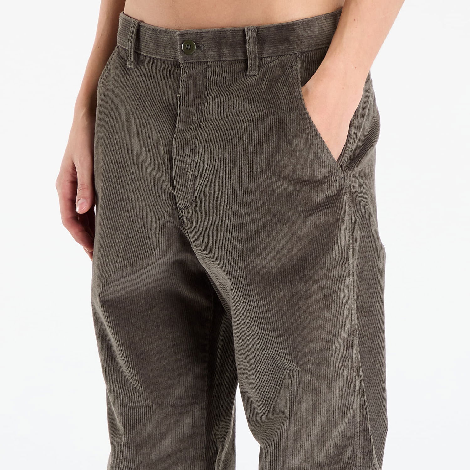 Nohavice CALVIN KLEIN 90S Straight Corduroy Pants W35/L32 Hnedá | LV04RD605G PAR, 1