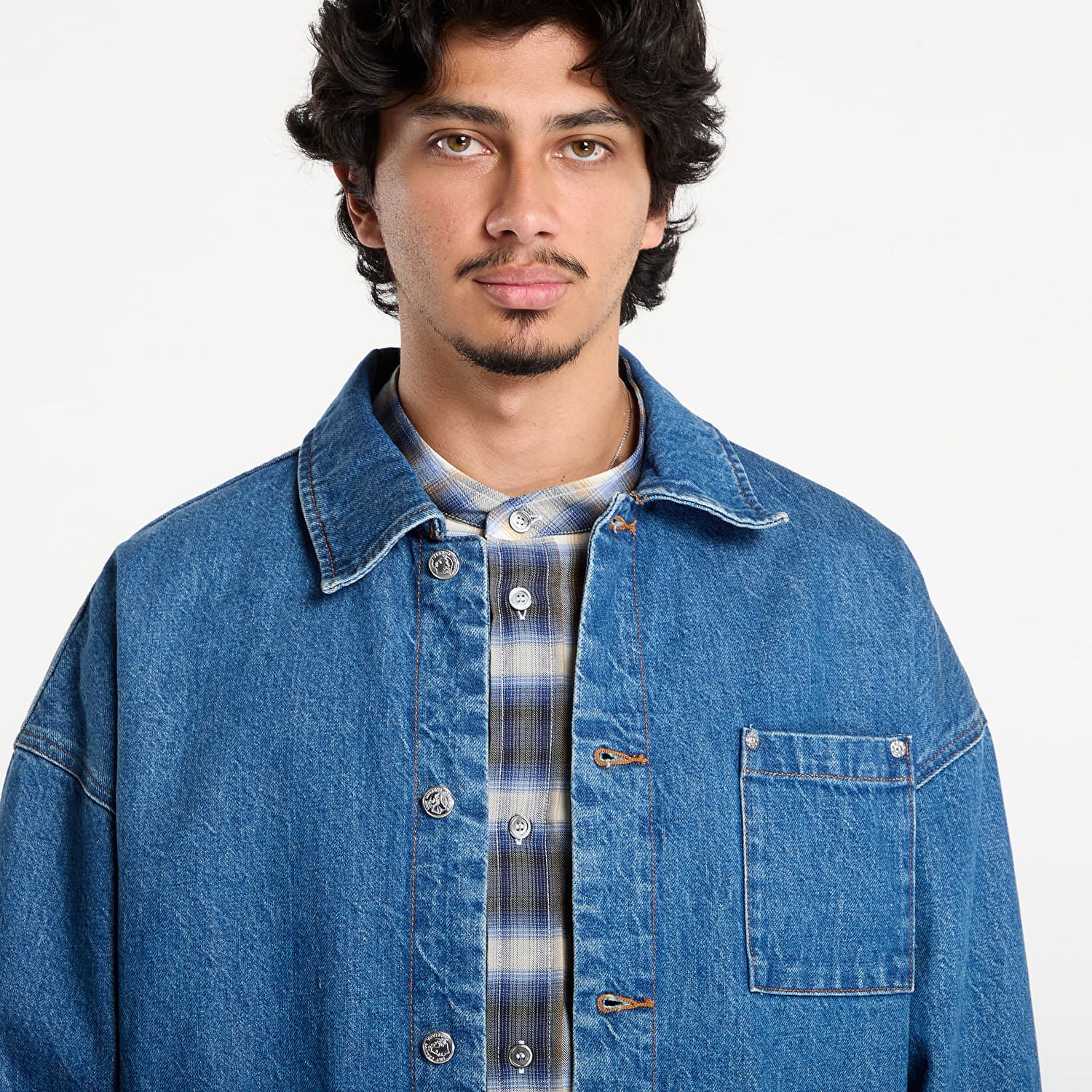 Bunda A.P.C. A.P.C. x Marc Jacobs Denim Jacket Modrá | COHKK-M32011 IAL, 1