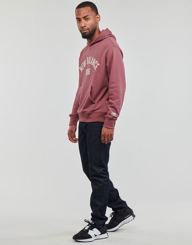 Mikina New Balance Hoodie Vínová | MT33553-WAD, 3