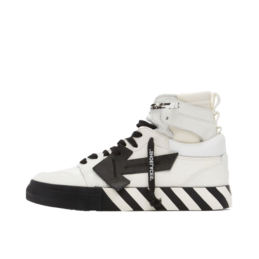Tenisky a topánky Off-White High Top Vulcanized Leather Biela | OMIA225F21LEA0010110