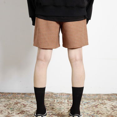 Šortky Pleasures Intercept Houndstooth Shorts Hnedá | P23F007-BROWN, 6