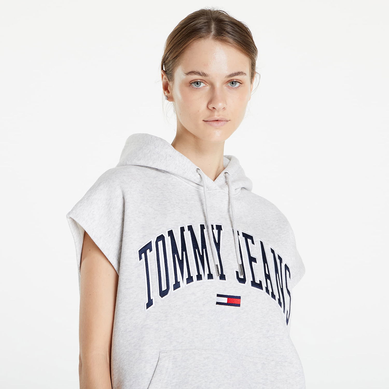 Mikina Tommy Hilfiger Oversized Collegiate Logo Vest Šedá | DW0DW14343 PJ4, 1