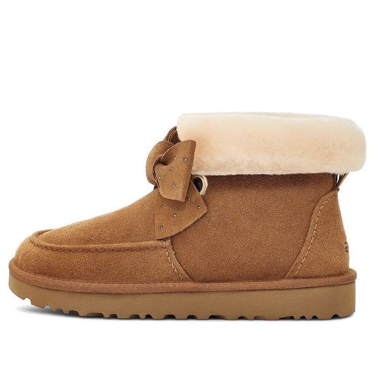 Tenisky a topánky UGG Kyrina Bow Suede Boots Hnedá | 1120882-CHE