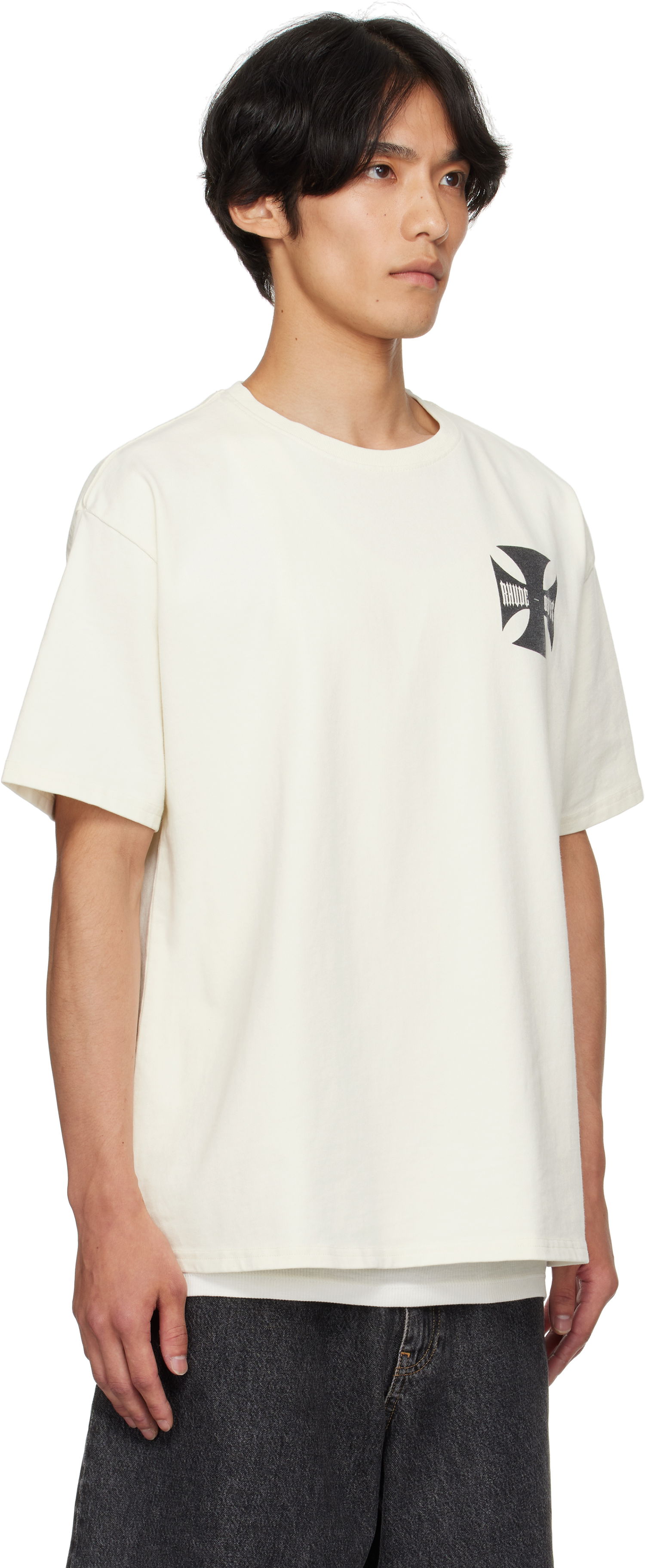 Tričko Rhude Rhude 'Rhude Boys' T-Shirt Biela | RHPF25TT24012, 1
