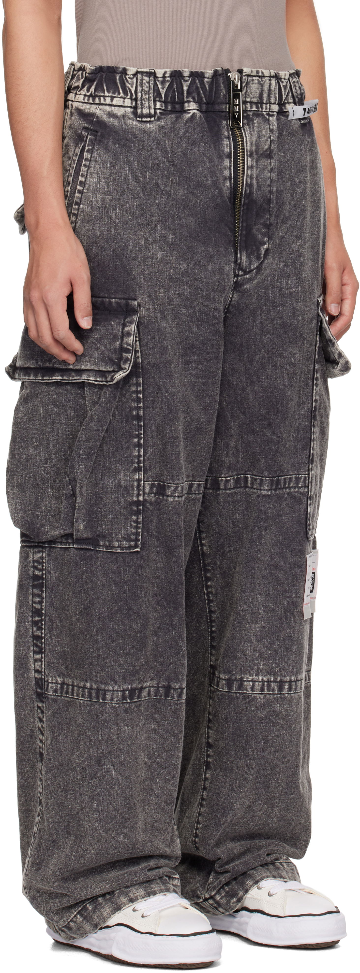 Cargo nohavice Maison MIHARA YASUHIRO Maison MIHARA YASUHIRO Military Cotton Cargo Pants Šedá | A13PT055, 1