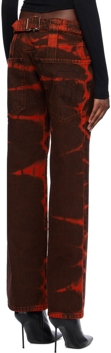 Džínsy Miaou Miaou Toni Tie-Dye Jeans Červená | 1037RWDRED, 2