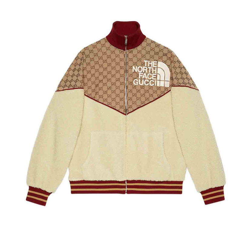 Bunda Gucci The North Face x Zip Jacket Beige/Ebony Béžová | 672394 XJDS0 2102