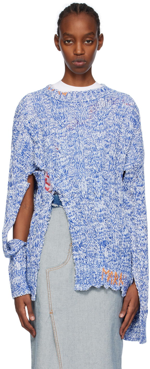 Sveter Marni Slit Sweater Modrá | GCMD0486Q0 UFC068, 0