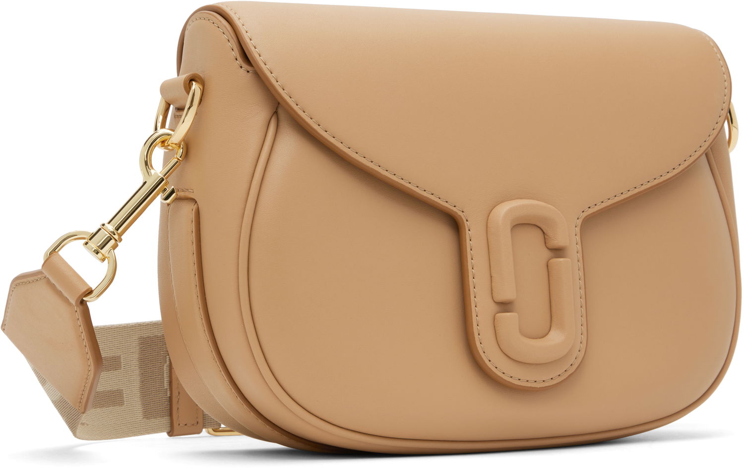 Taška cez rameno Marc Jacobs Marc Jacobs 'The Covered J Marc' Large Saddle Bag Béžová | 2S3HMS002H03, 1