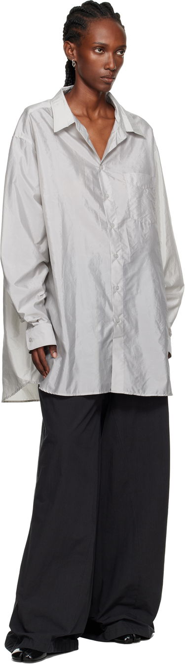 Košeľa Maison Margiela Maison Margiela Long-Sleeve Button-Down Shirt Šedá | S51DT0025 M35350, 3