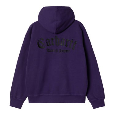 Mikina Carhartt WIP Onyx Script Hoodie Fialová | I032865_1ZT_XX, 2