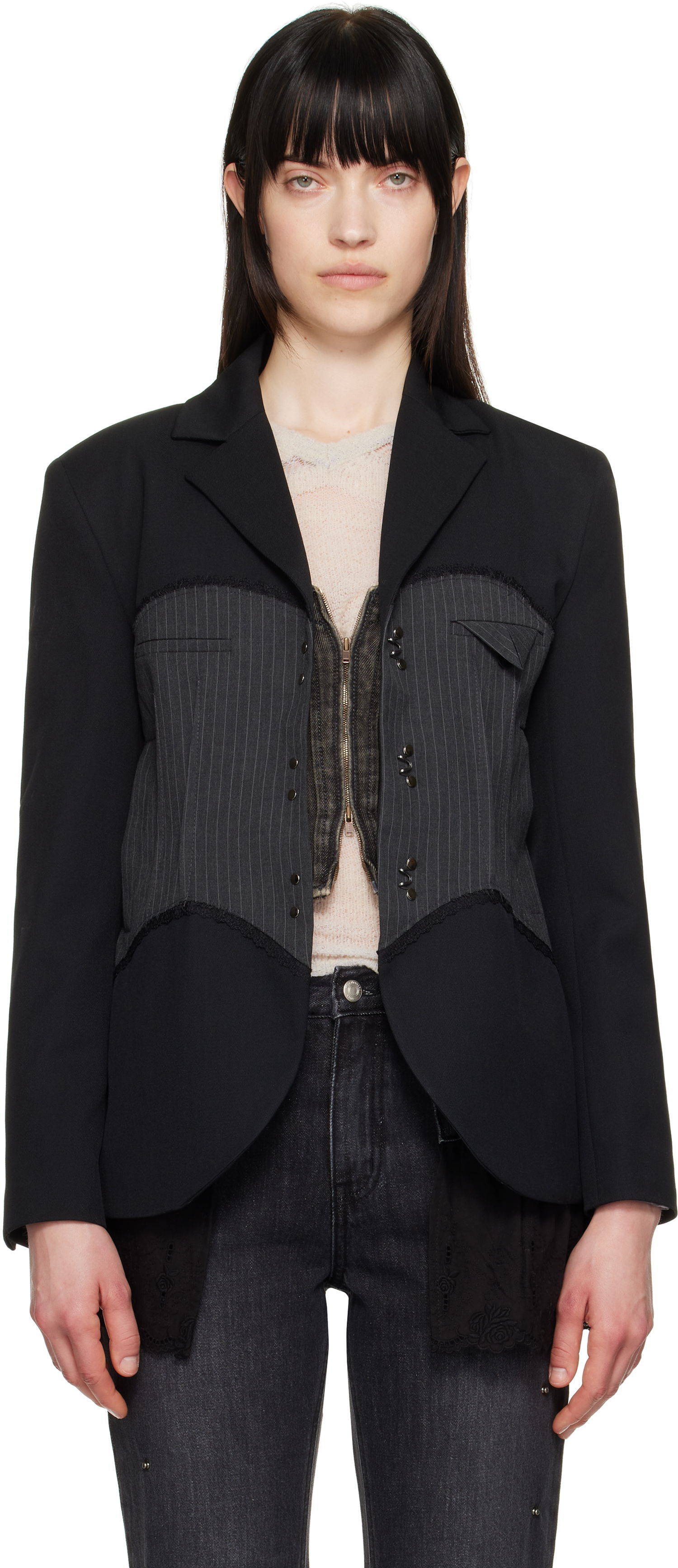 Bunda Andersson Bell Andersson Bell Corset Inserted Blazer Čierna | awa684w, 0