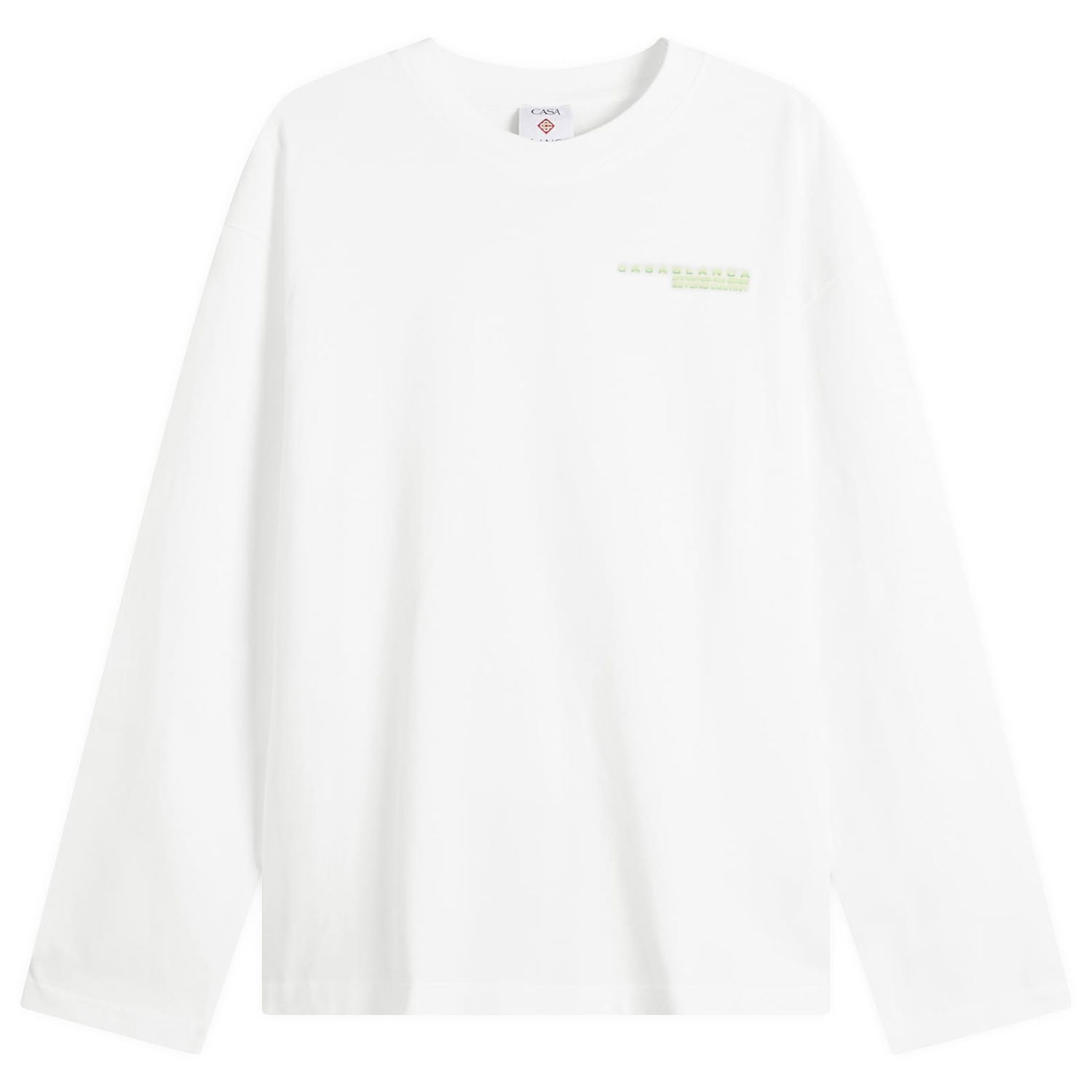 Tričko Casablanca Glitch Orchid Long Sleeve T-Shirt Biela | M-SP26-JTS-062-02, 1