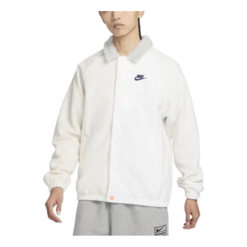 Bomber bunda Nike Knit Sportswear Jacket Biela | FB1827-133, 0