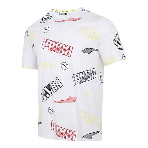 Tričko Puma Regular Fit Graphic T-Shirt Biela | 532706-02