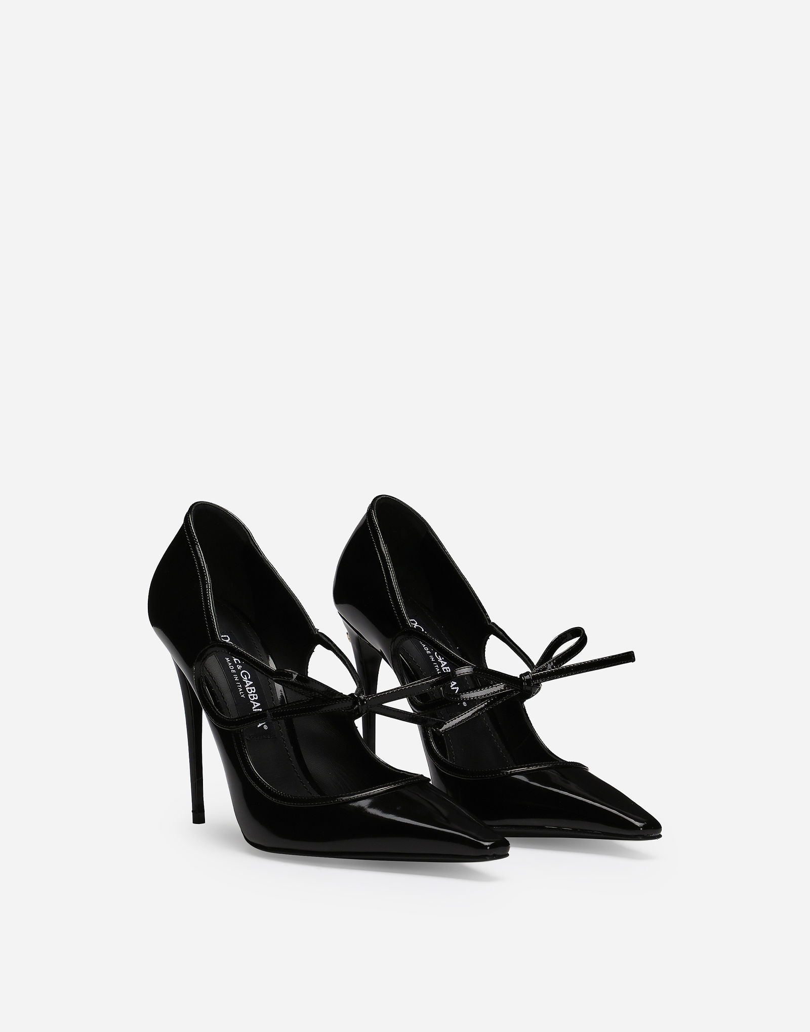 Polished Calfskin Pumps