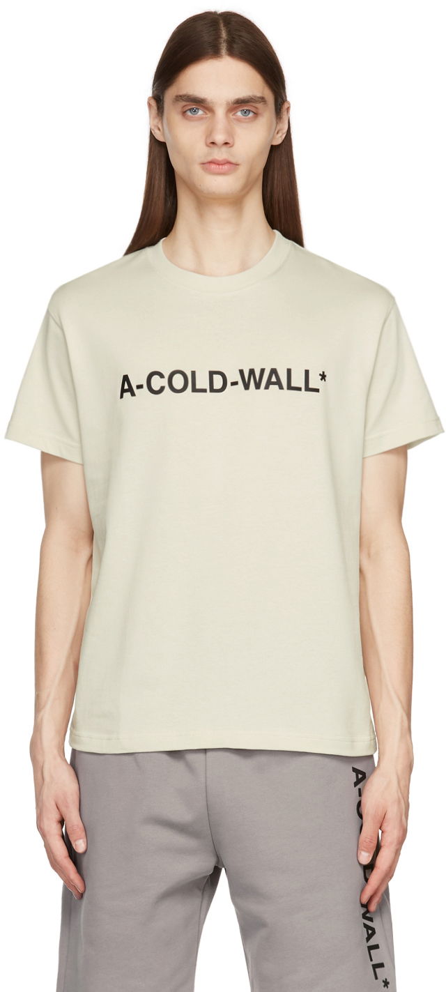 Tričko A-COLD-WALL* Essential Logo T-Shirt Béžová | ACWMTS063, 0