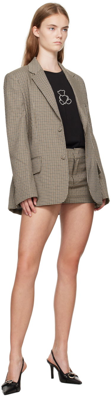 Sukňa We11done We11done Check Skort Hnedá | WD-SK2-24-239-W-BG, 3
