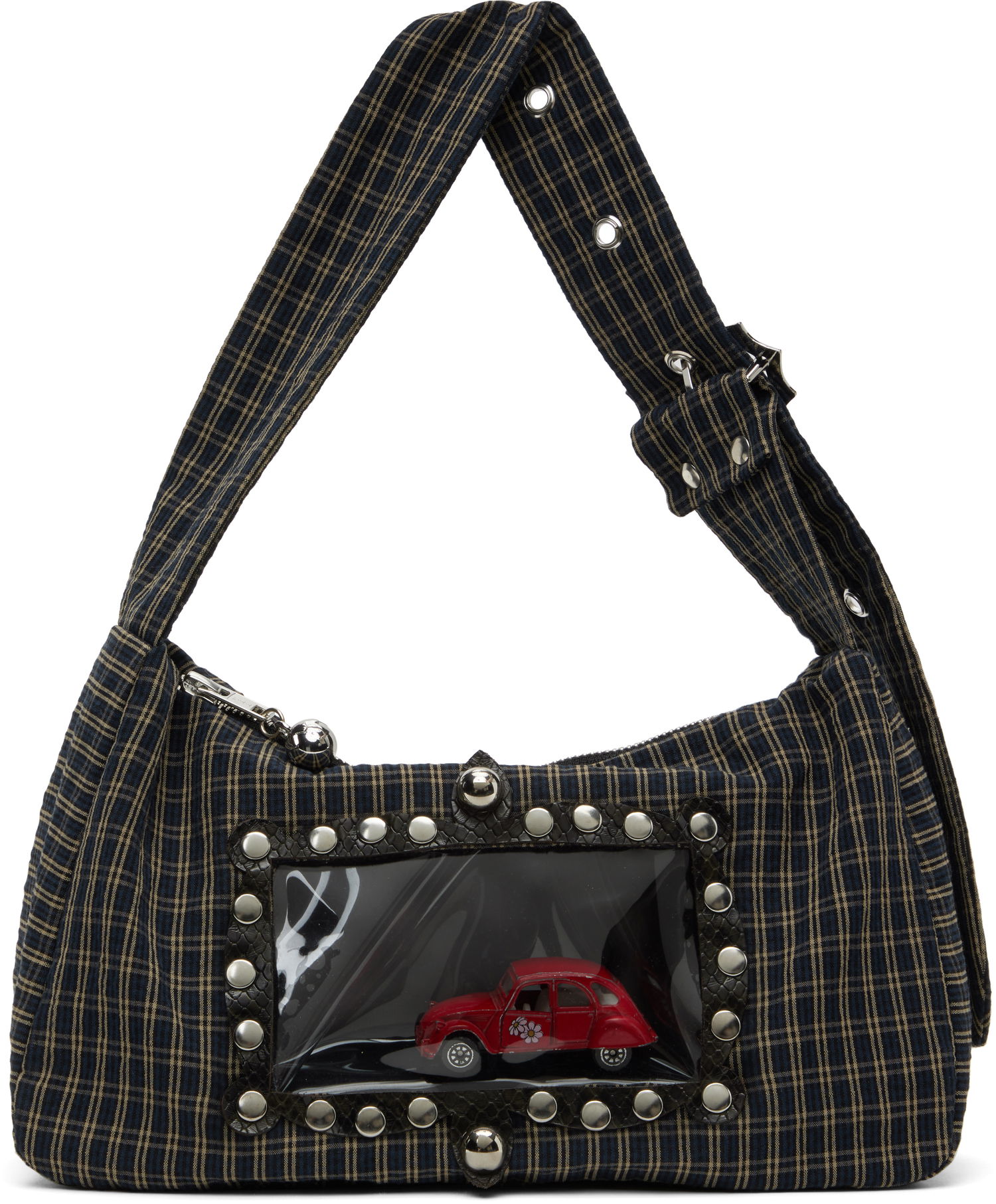 Taška cez rameno Chopova Lowena Chopova Lowena Car Mommy Mini Shoulder Bag with Window Navy | 6446E, 0