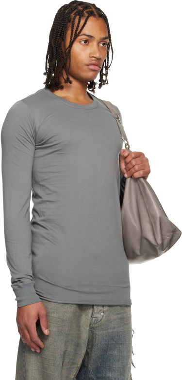 Tričko Rick Owens Concordians Basic LS T-shirt Šedá | RU02E1252 JA, 1