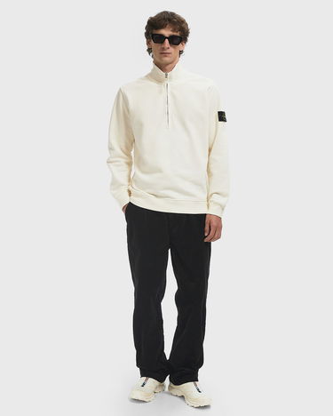 Mikina Stone Island Long Sleeve 1/4 Zip Sweatshirt Biela | K2S156100068S0A20.V0093, 1