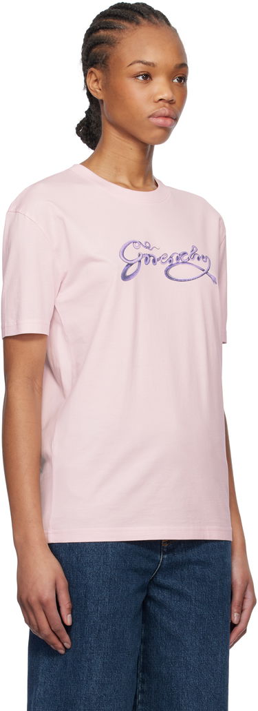 Tričko Givenchy Givenchy Regular Fit T-Shirt Ružová | BW70EKP705680, 1