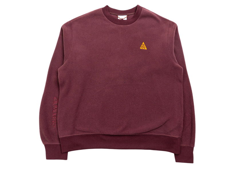 Mikina Nike ACG Nike NRG ACG Polar Crewneck Burgundy Vínová | CV0626-643