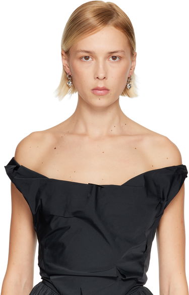 Náušnice Vivienne Westwood Lee Heart Drop Earrings with Crystals Metalická | 6202017F-02P102-, 2