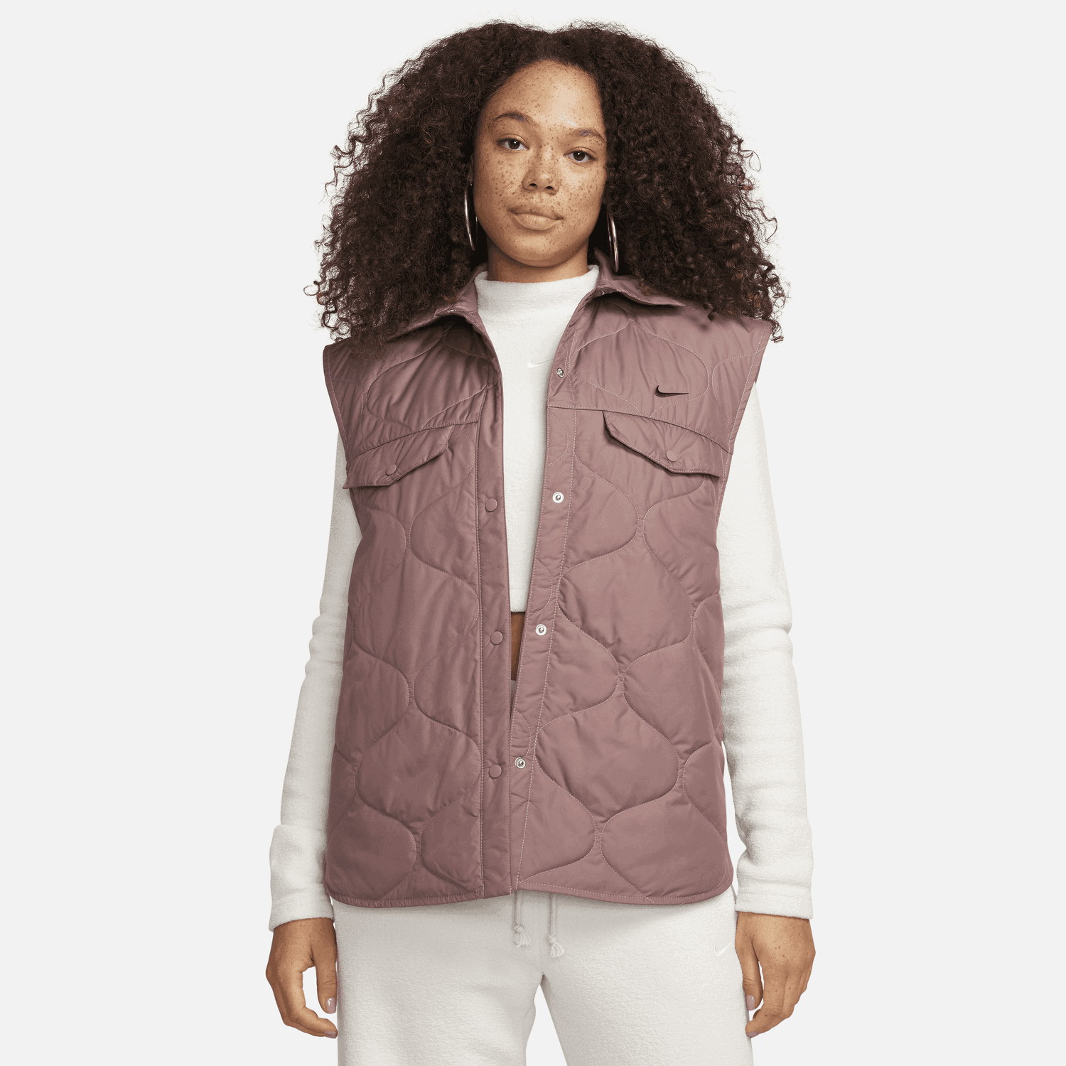 Vesta Nike Sportswear Essential Vest Hnedá | FB8737-208, 0