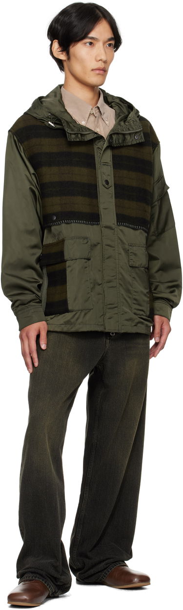 Bunda Andersson Bell Andersson Bell Check Layered Hooded Jacket Zelené | awa717u, 3