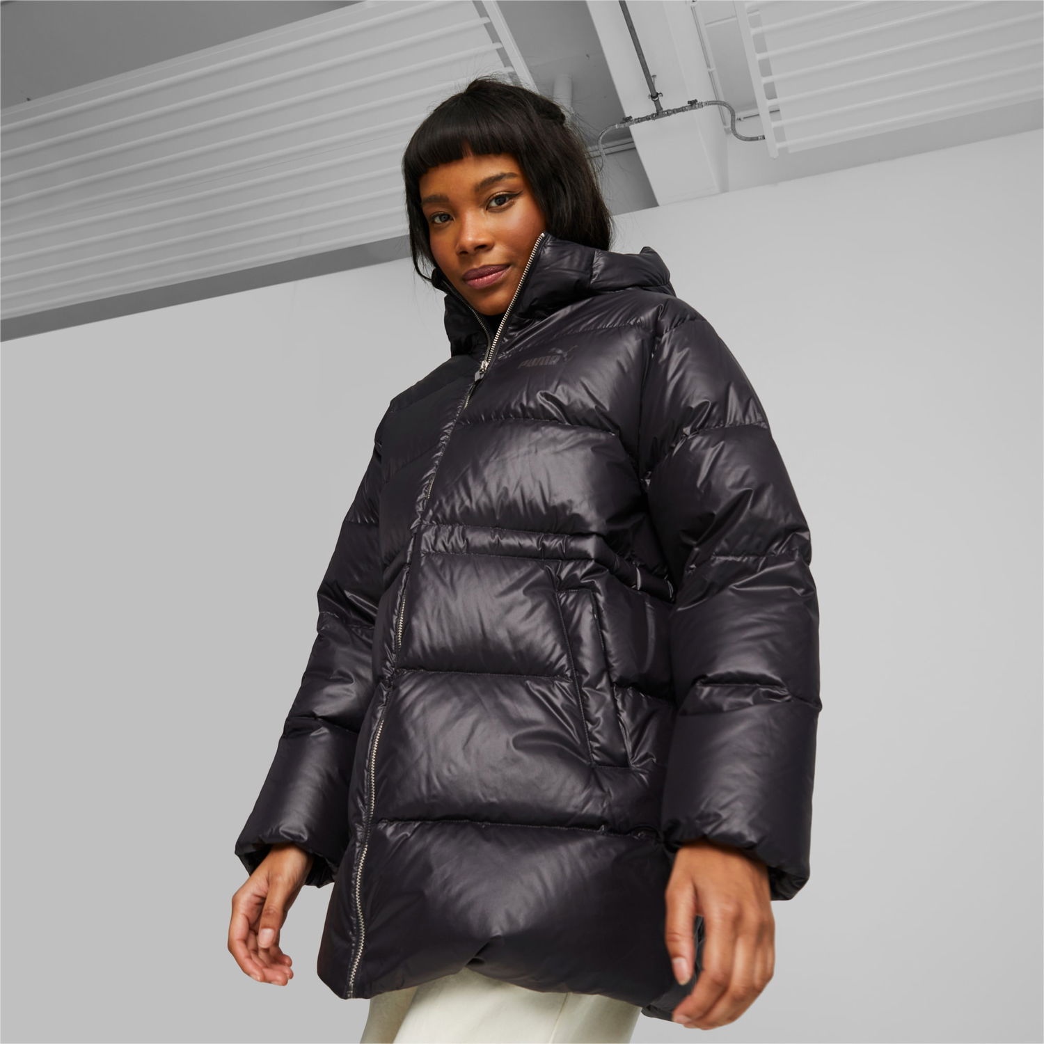 Bomber bunda Puma Daunenjacke mit Čierna | 675368_01, 0