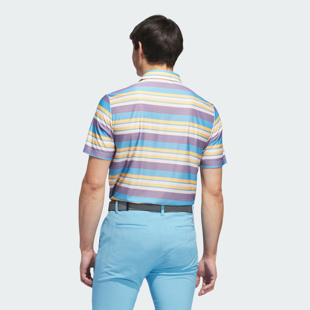 Polo tričko adidas Performance Striped Short Sleeve Polo Shirt Modrá | IQ2944, 1