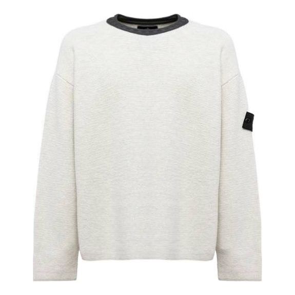 Sveter Stone Island Shadow Project Contrast Collar Knit Biela | 77195042U-V2097, 0