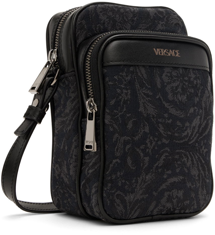 Black Barocco Crossbody Pouch