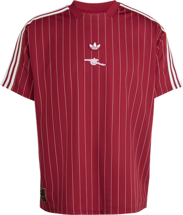 Dres adidas Originals Arsenal FC Icon Pinstripe T-Shirt Červená | kb6427, 0