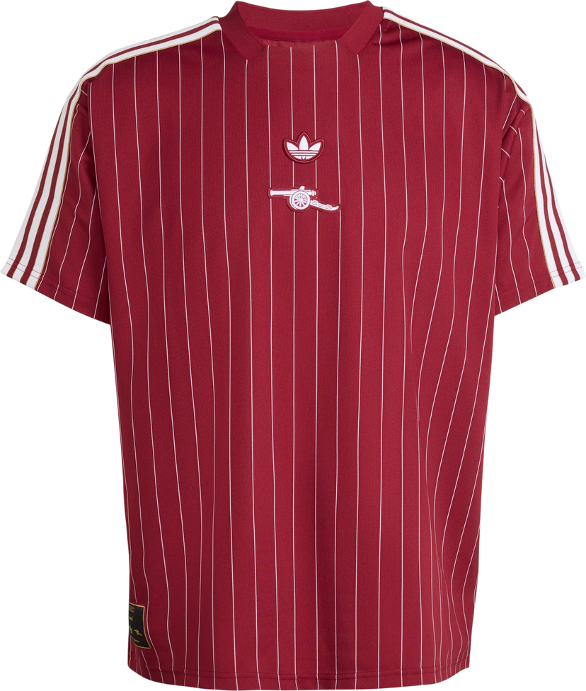 Dres adidas Originals Arsenal FC Icon Pinstripe T-Shirt Červená | kb6427