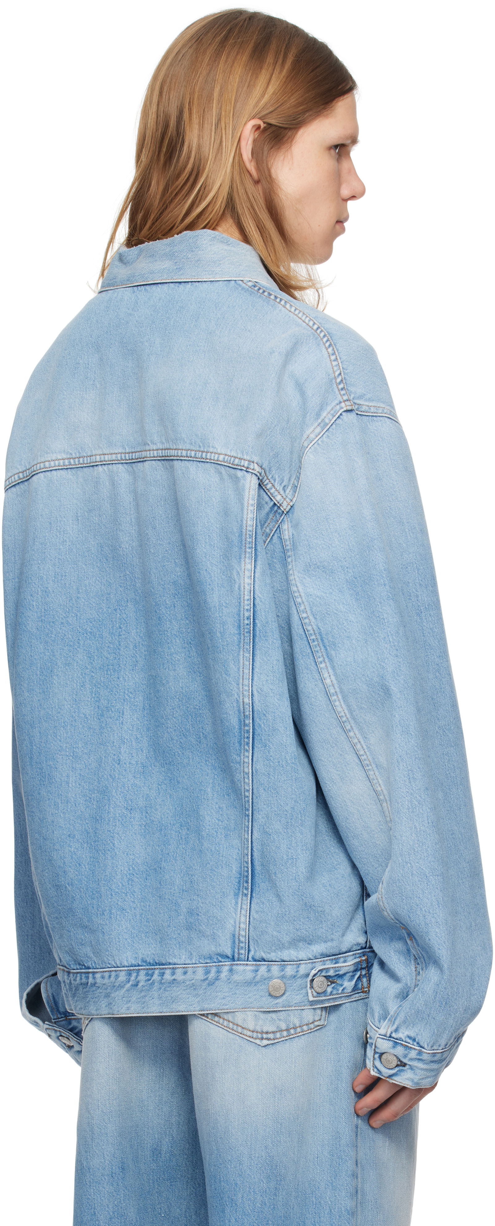 Blue Relaxed-Fit Denim Jacket