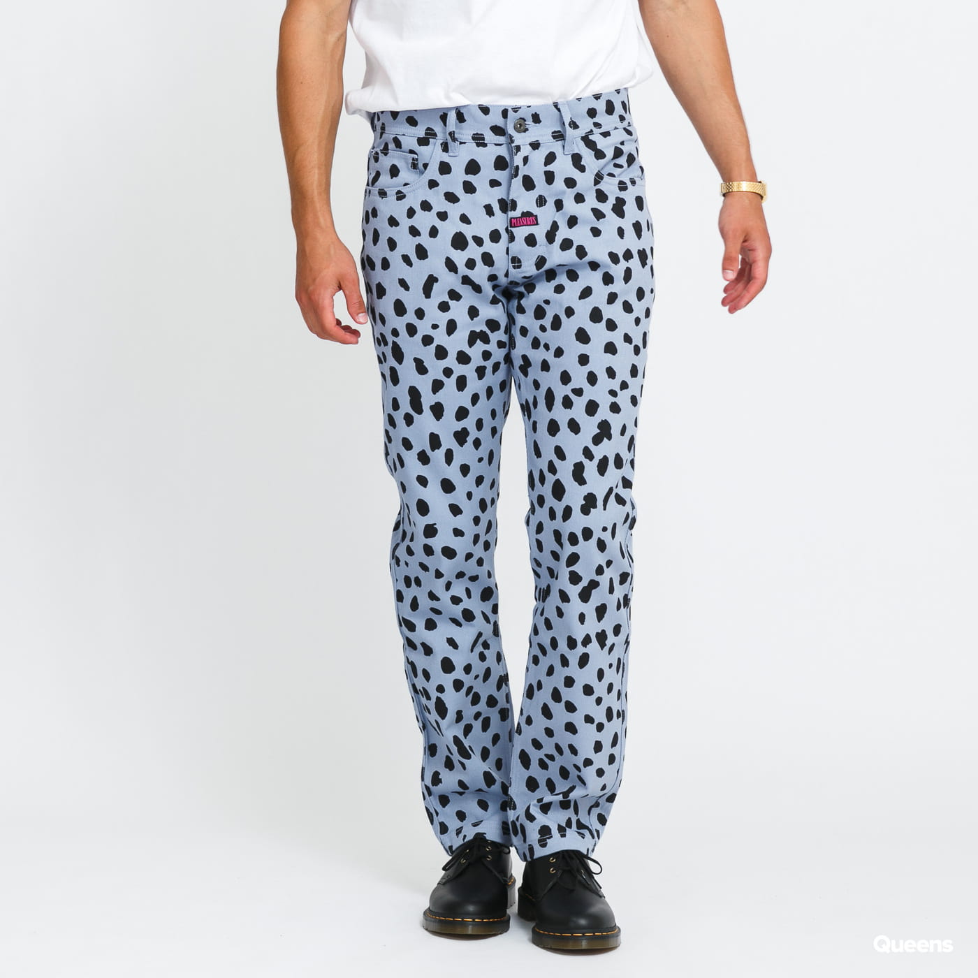 Džínsy Pleasures Dalmatian Jeans Modrá | P21SU012, 0