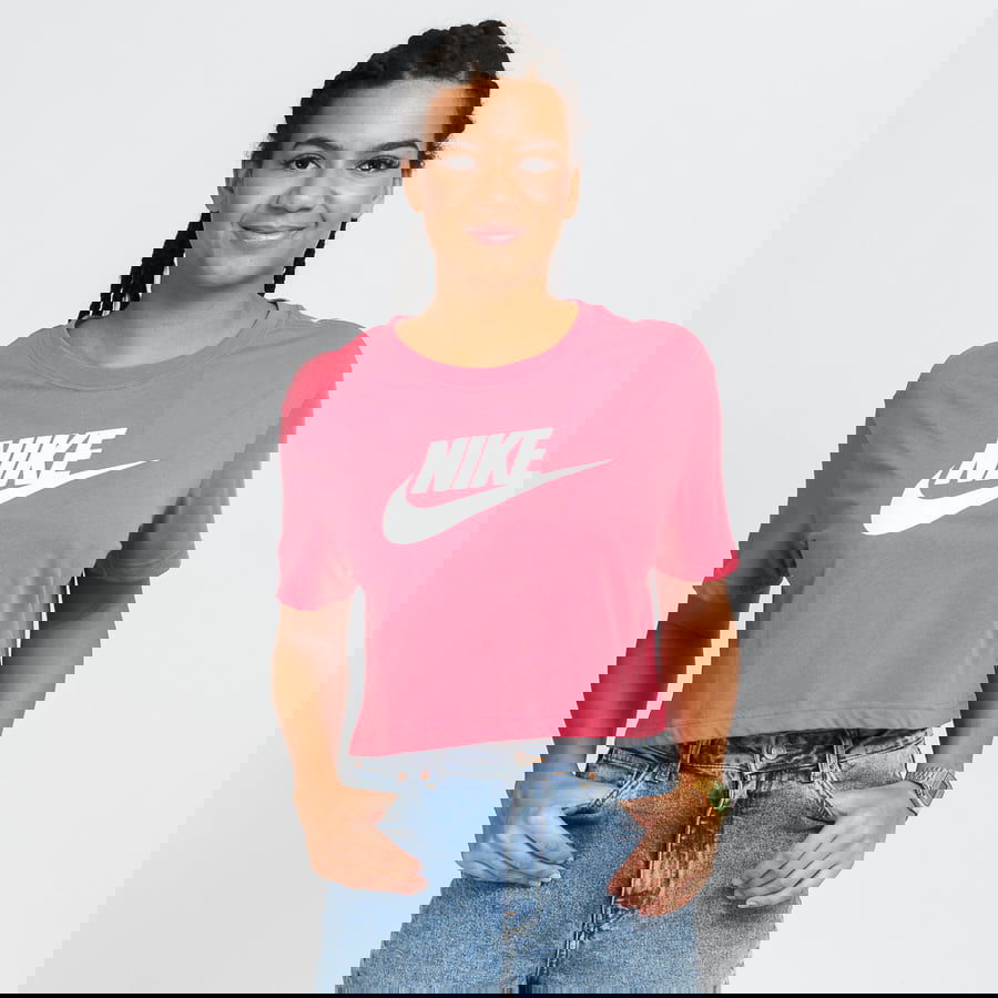 Tričko Nike NSW Tee Essential Crop Icon Ružová | BV6175-622, 0