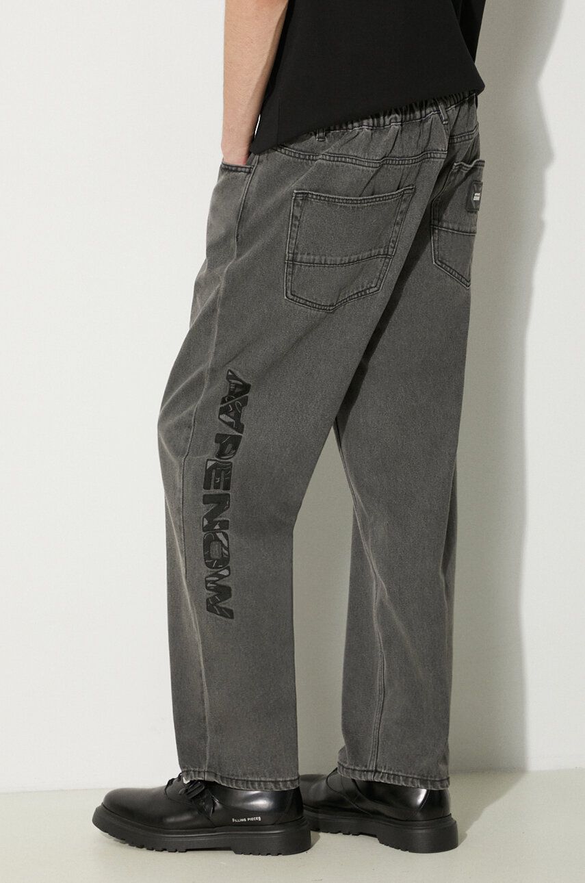 Džínsy AAPE by A Bathing Ape AAPE Relaxed Fit Jeans AAPJNMA665XXM Šedá | AAPJNMA665XXM, 0