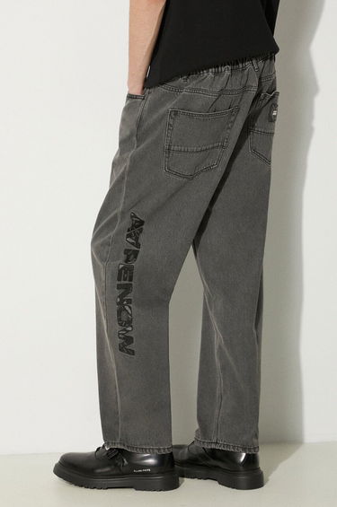 Džínsy AAPE by A Bathing Ape AAPE Relaxed Fit Jeans AAPJNMA665XXM Šedá | AAPJNMA665XXM, 0