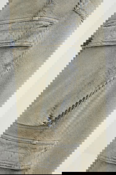 Džínsy Rick Owens Rick Owens DRKSHDW Double Cargo Jeans Šedá | DU02E7361.DMP, 3