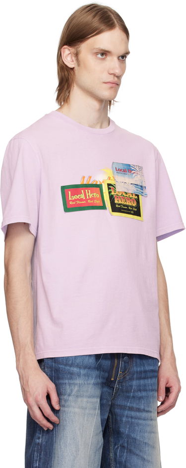 Tričko Martine Rose Martine Rose 'Local Hero' Graphic T-Shirt Ružová | 603JE03602F, 1