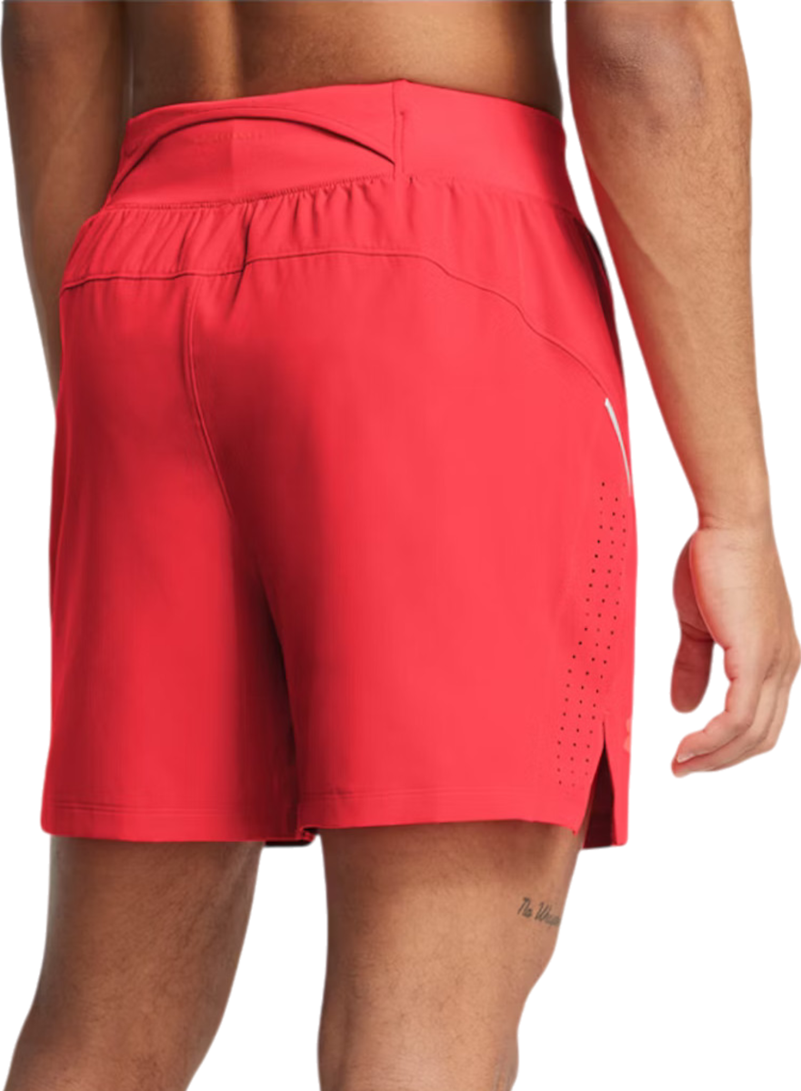 UA LAUNCH PRO 5 SHORTS Red